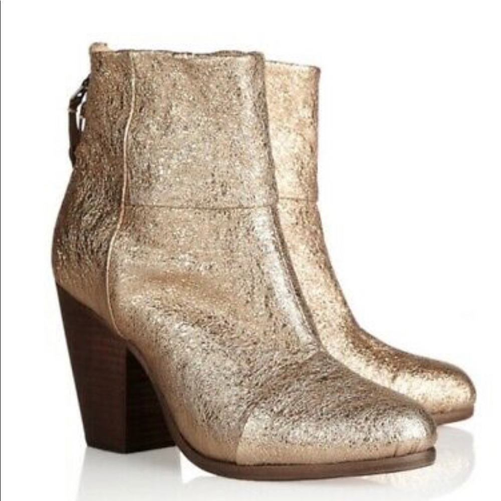 Rag & Bond Gold Newbury Booties